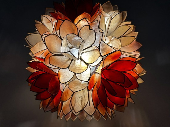 Image 1 of Vintage Capiz pendant lamp