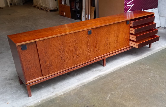 Image 1 of Vintage Alfred Hendrickx Dressoir Voor Belform Model 440 In Palissander 1960'S