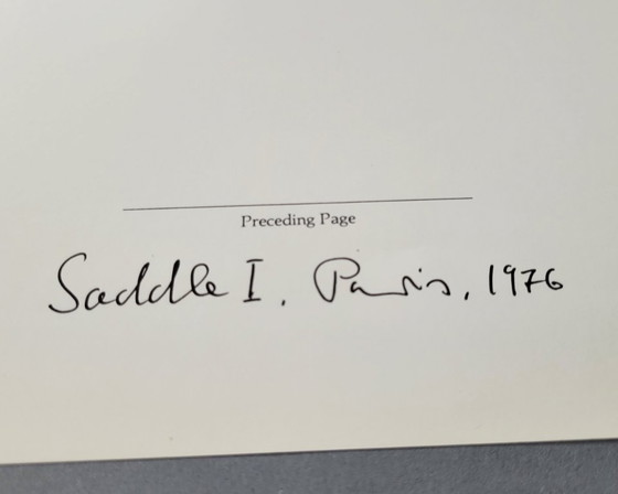 Image 1 of Helmut Newton Saddle I, Paris, 1976 | Impression offset, Collection spéciale 1979
