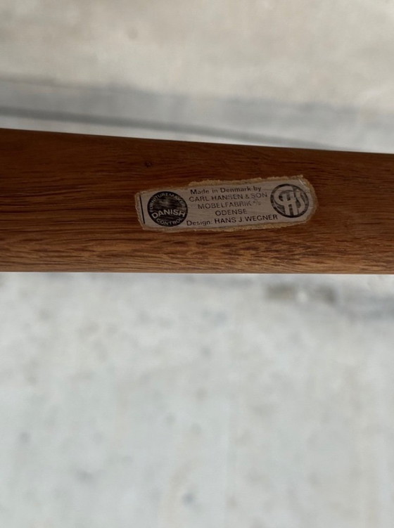 Image 1 of Juego de 4 sillas de comedor CH36 de Hans J Wegner para Carl Hansen & Son.