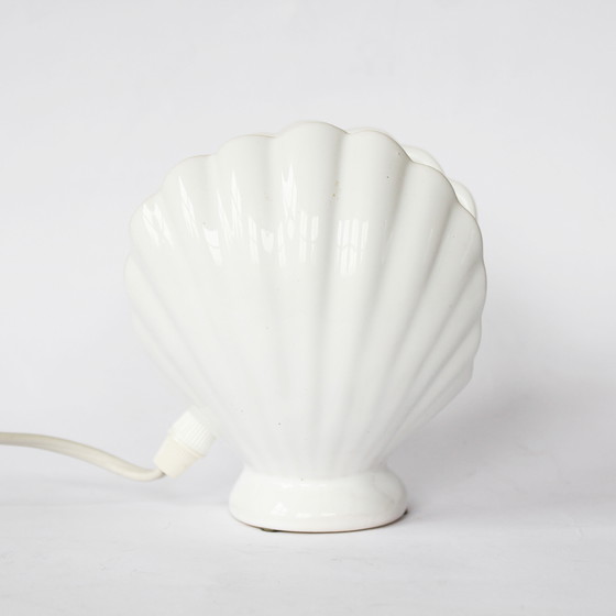 Image 1 of Rare Vintage Ceramic Shell Table Lamp