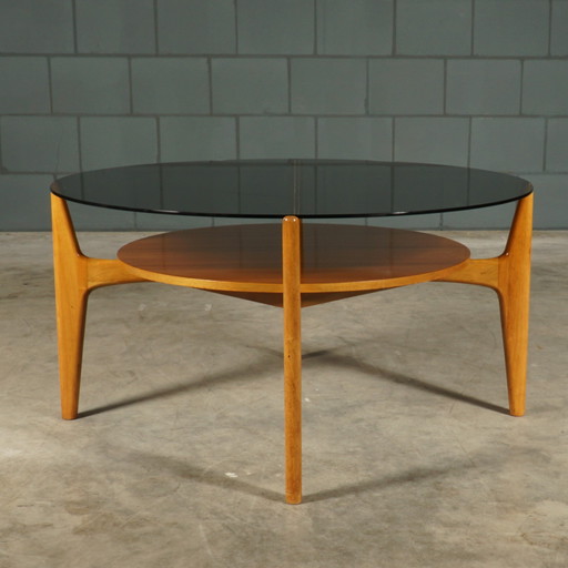 Vintage Walnut Coffee Table - Wilhelm Renz - 1960s