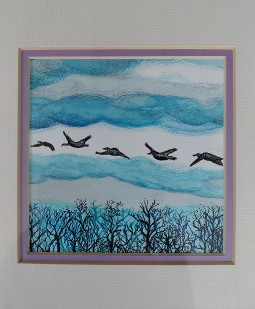 "Geese above the treetops" Gallery Suncorner