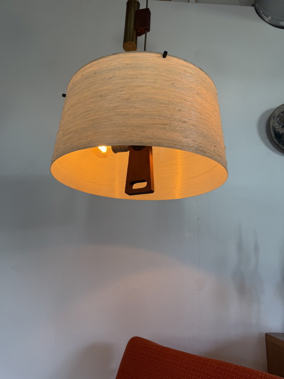 Lampada a sospensione vintage a contrappeso, Temde Leuchten anni '60 – Lampade a sospensione, Wood, Plastic (photo 12 of 15)