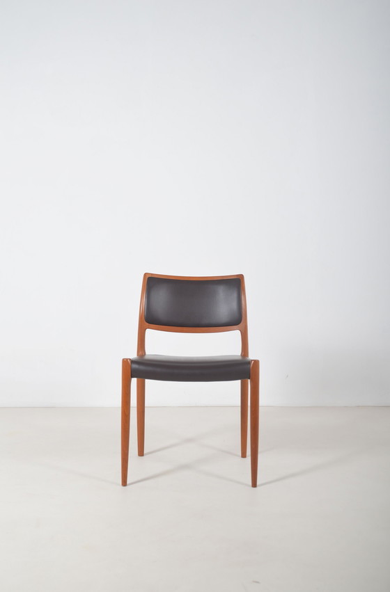 Image 1 of Set Of 6 Chairs Model 80 Designed By Niels Møller, 1960s