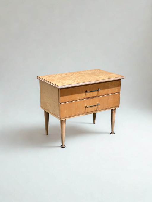 Vintage Esdoorn Retro Nachtkastje 