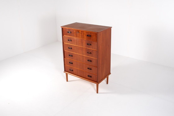 Image 1 of Cómoda de teca de mediados de siglo, moderna y escandinava, década de 1960