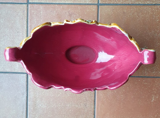 Image 1 of Rijk gedecoreerde porseleinen jardinière rococo-stijl 30x18 cm