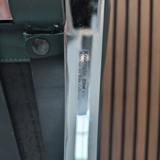 Image 1 of Knoll Barcelona Chair - Bauhaus Green Ottoman