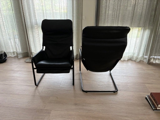 Durlet Copacabana zwart buisframe comfortabele stoelen