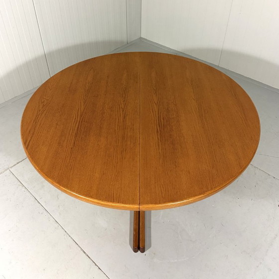 Image 1 of K.E. Ekselius large extendable oak dining table J.O. Carlsson Sweden