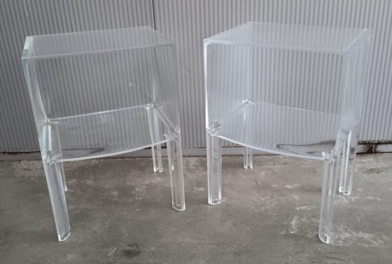Image 1 of Tables d'appoint Kartell Small Ghost Buster - lot de 2 - transparentes
