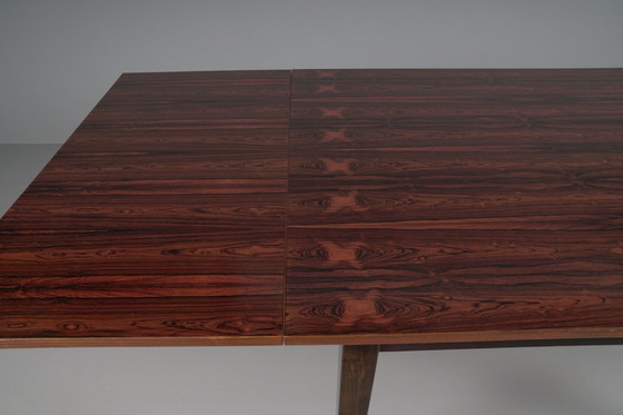 Image 1 of Scandinavische opklapbare eettafel van palissanderhout, jaren 60
