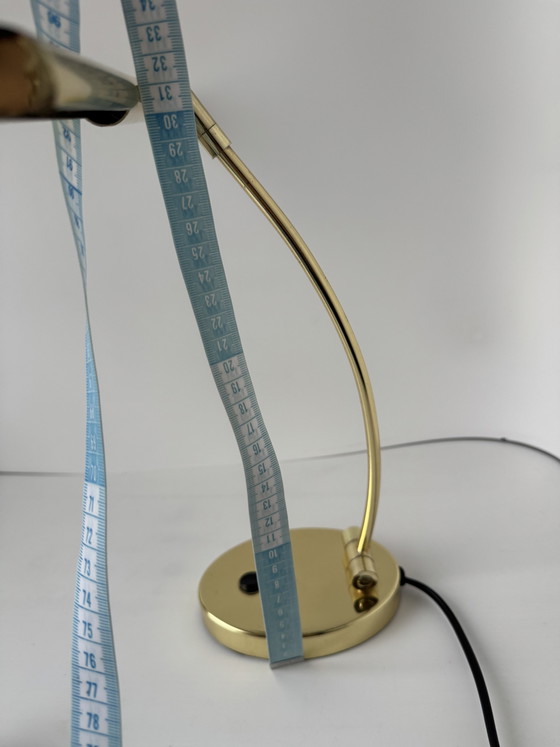 Brass Piano Lamp / Table Lamp / Desk Lamp Color Gold Various Positions. – Metal (photo 14 of 14)