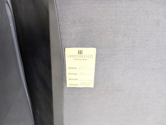 Image 1 of Poltrona originale de Sede Hans Kaufeld in pelle nera di design
