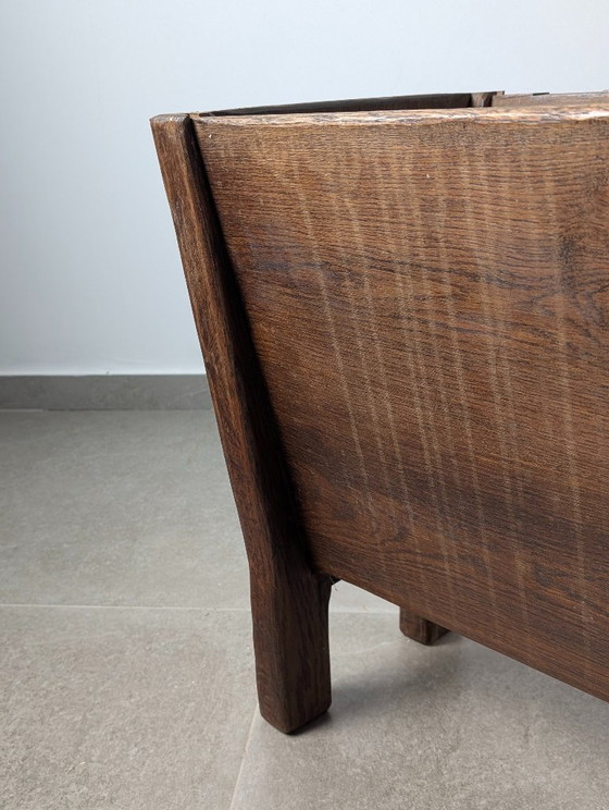 Image 1 of Wabi-Sabi Danish Solid Wood Planter, Aarhus, Denmark, 1940s
