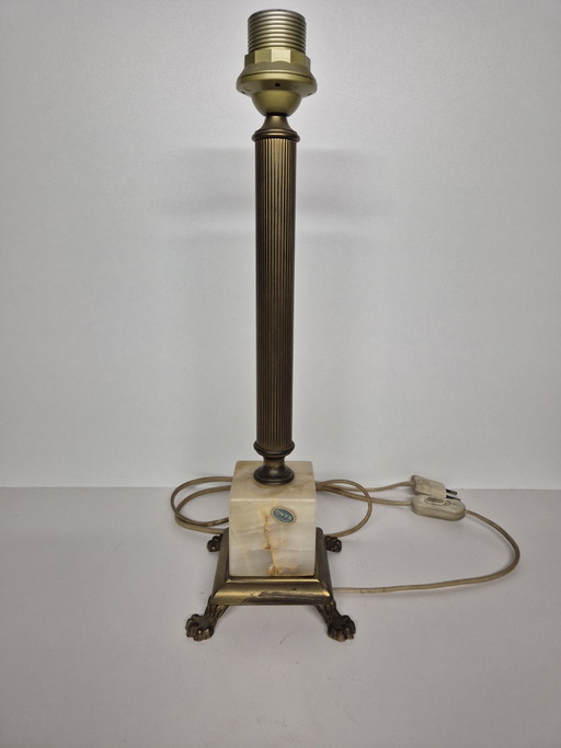 Vintage Onyx Lamp Base – tafellampen, Stone