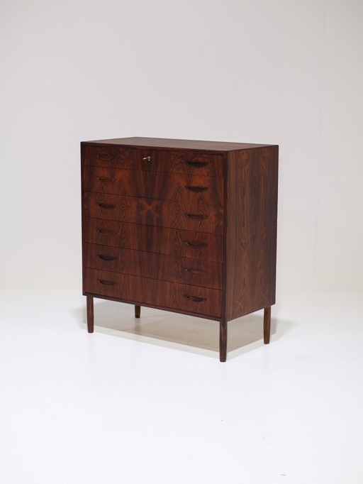 Cassettiera in palissandro, design danese, anni '60, vintage