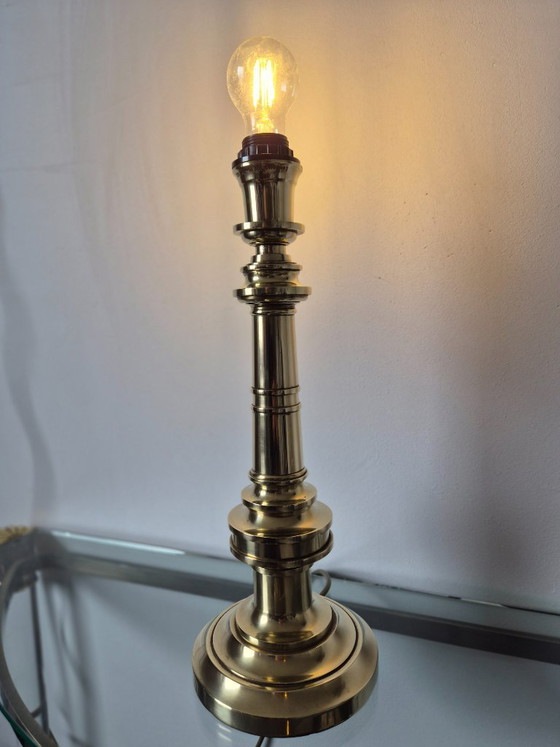 Image 1 of Vintage 1970s Lamp Art (Milano Italy) brass lamp base