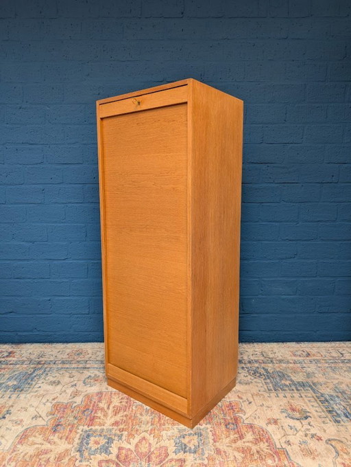 Vintage oak file cabinet, 1960s