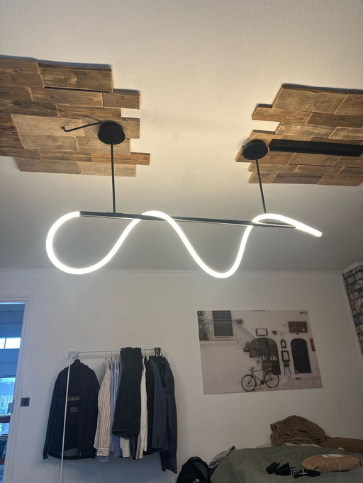 Lampe suspendue LED, lampe design, lampe suspendue moderne, nouvelle technologie Flex