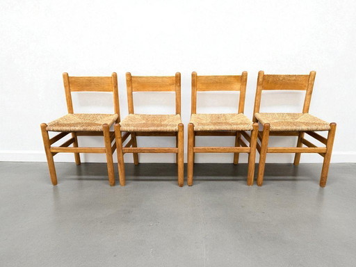 4x chairs Johan van Heuvel for Ad Vorm - 1950s