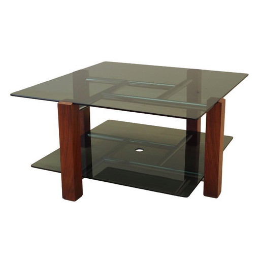 Glass table, Italian design, 1970s, production: Italy