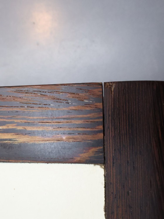 Image 1 of Vintage Wenge Coffee Table with Smoked Glass - Space Age Style