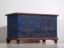 Antike marineblaue Truhe mit Blumendetails (ca. 1920) #94 – Aufbewahrungsschrank (photo 15 of 40)