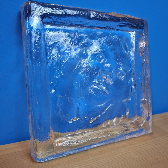 Image 1 of Val Saint-Lambert René Julien Visage, œuvre d'art en verre