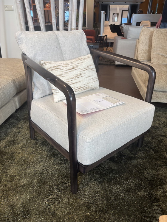 Image 1 of Flexform Crono Armchair Fabric - Extra Elodie 1221 Ashwood