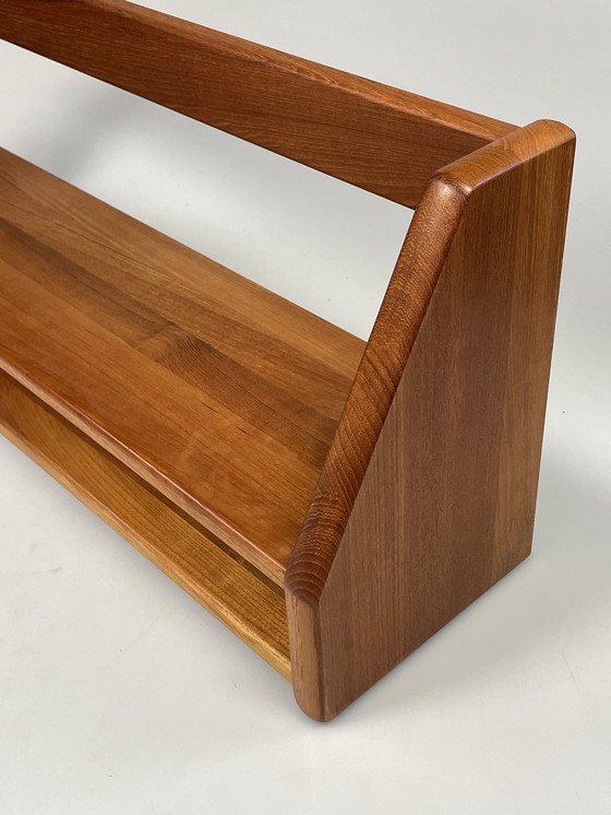 Image 1 of Vintage Wall Shelf, Dyrlund, Solid Teak, Denmark 1970's