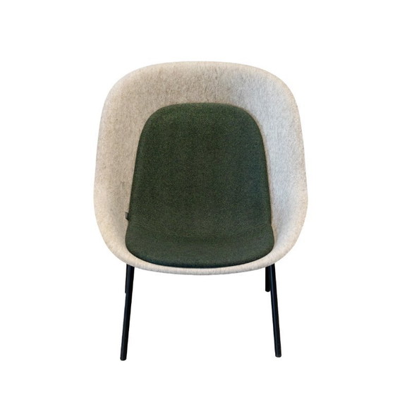 Image 1 of Nook Pelt Filz-Loungesessel grau/grün