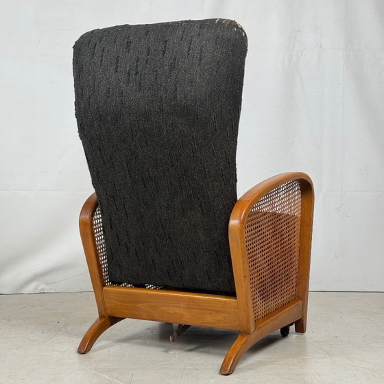 Image 1 of Rattan Side Recliner Chair, 1960s