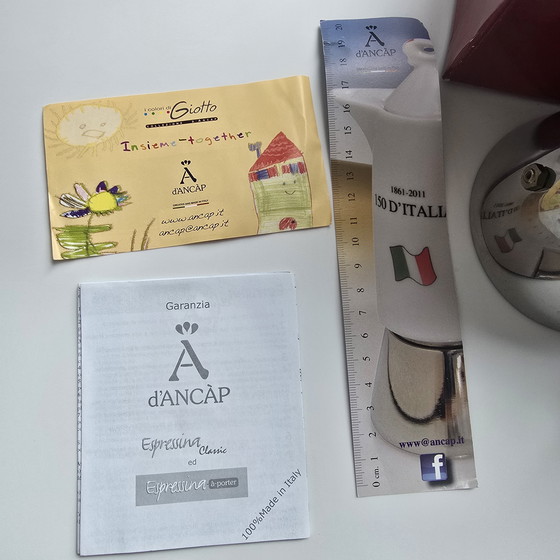 Image 1 of Rare d'ANCÀP Espressina à-Porter Moka Pot - Colección Giotto "Insieme" - Italia