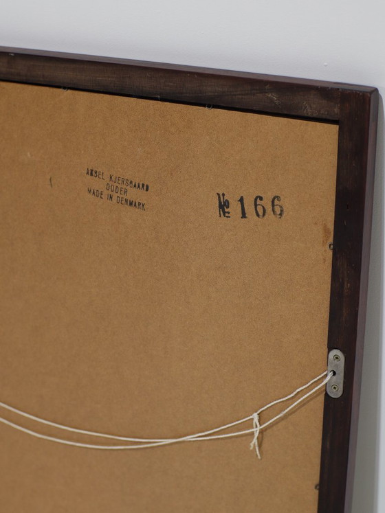 Grote Spiegel Aksel Kjersgaard Palissander Deens Vintage Jaren '60 - 2 – Glass, Wood (photo 9 of 9)