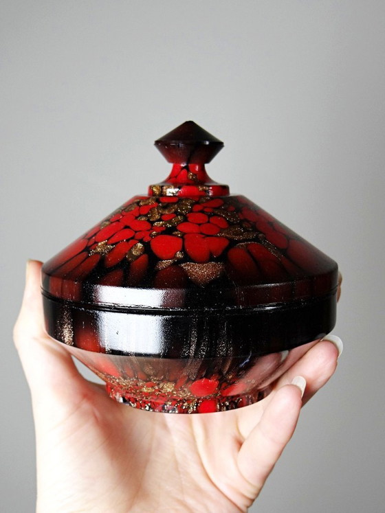Image 1 of Vintage Vincenzo Nason Murano aventurijn glazen set uit de jaren 1950-1960