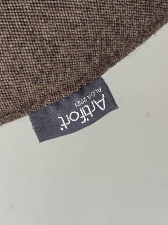 Artifort Aloa / 3x Sedia da pranzo di design / Tessuto Kvadrat, Sedie da pranzo, Metallo, Tessile, Nero (foto 9 di 13)