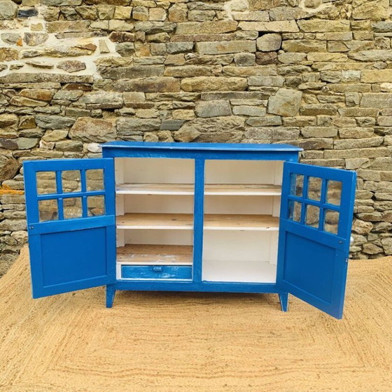Blue Parisian Cabinet – High Boards, Wood (photo 5 of 14)