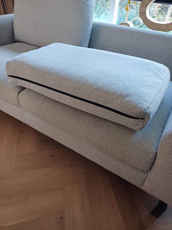 Montèl 3-seater sofa • Light Grey • Mélange Fabric – Montel, 3-5 seaters, Textile (photo 7 of 10)
