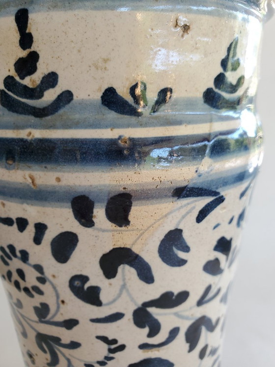 Image 1 of Albarello - Apothekergefäß - Steingut aus dem 17. Jahrhundert (Ref. 3793)