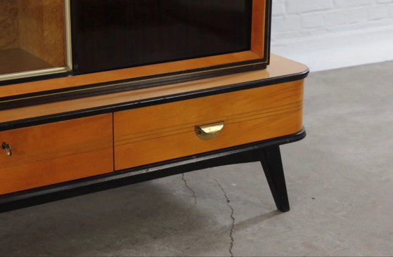 Credenza vintage anni '50 di Musterring Highboard Vetrina Bar Cassettiera – Credenze, Wood (photo 4 of 17)