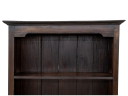 Koloniales Bücherregal dunkel - Massivholz