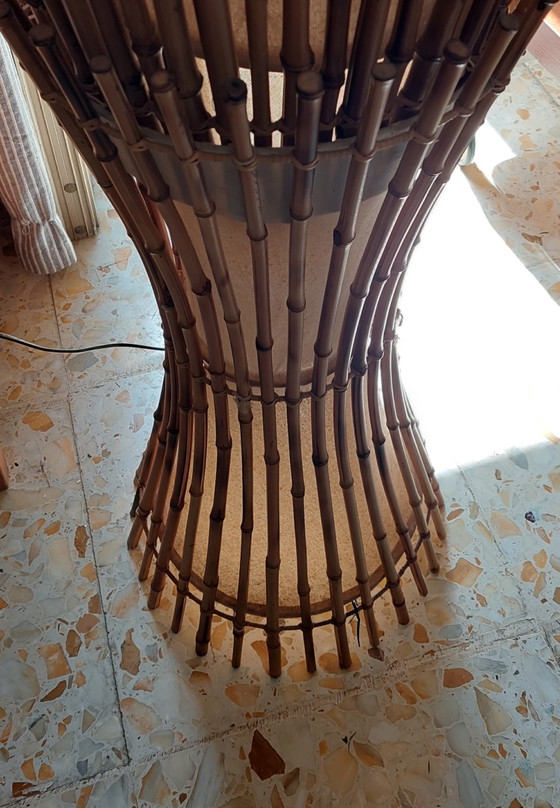 Image 1 of Franco Albini  Bamboo Floor Lamp 1960's 