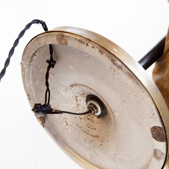 Image 1 of Art-Deco-Stehlampe aus bronziertem Metall und Messing im Stil von Pietro Chiesa, 1940er Jahre