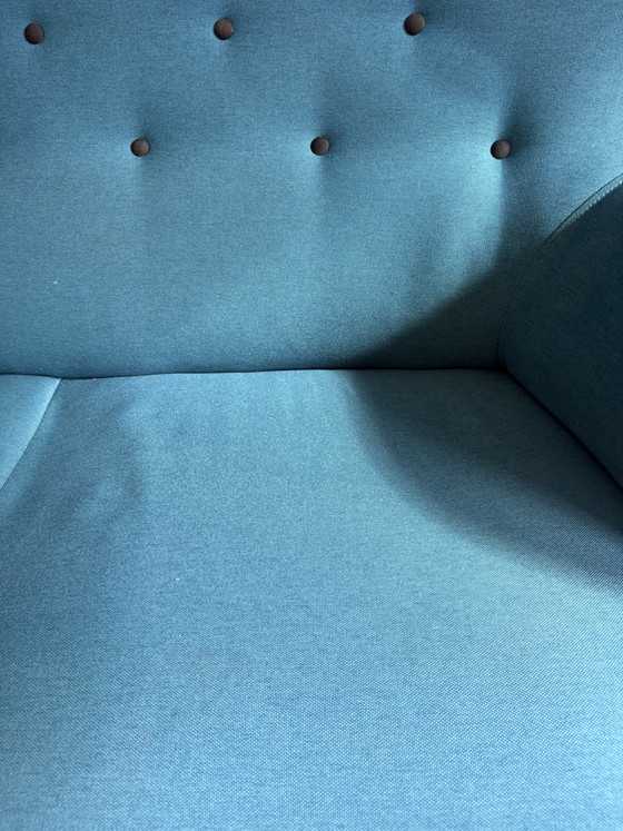 Petrol Blue 3-Seater Sofa – 3-5 seaters, Other (photo 3 of 8)