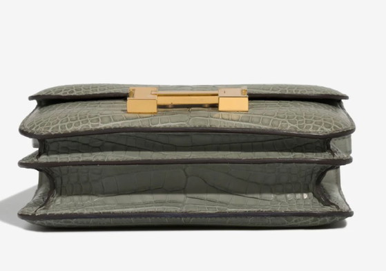 Image 1 of Borsa HERMES Constance en Cuirs exotiques Gris - 103228