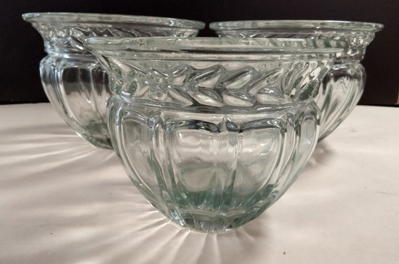 Image 1 of Set di tre ciotole in cristallo vintage. Stile: Noritake Crystal Germania