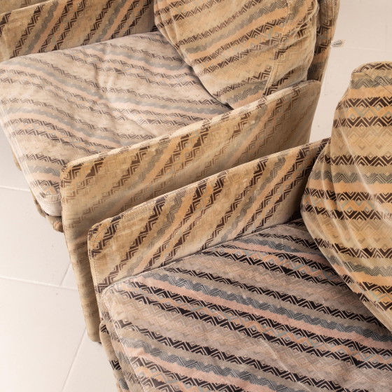 Set van 4 Salpol Fauteuils van Angelo Mazzola in samenwerking met Missoni – Velvet (photo 11 of 19)