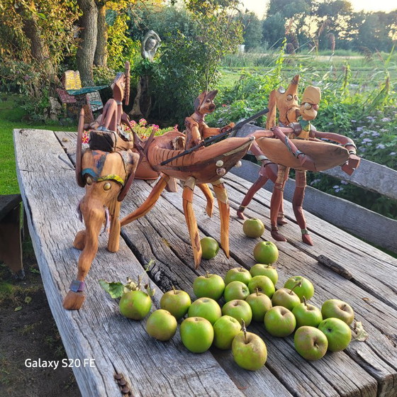 Image 1 of Obra de arte en madera - Criaturas de barco